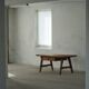 Dining table / desk in primitive French pine from the 18th century with a drawer.