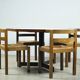 Modern vintage wengé dining table by OV Rotterdam, 1970s