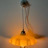 Vintage opaline portable lamp