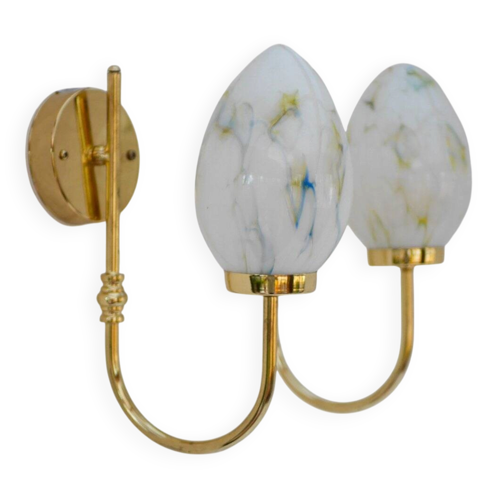 Vintage Scandinavian wall lights, 1980s, set of 2