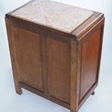 Bedside art deco pink marble