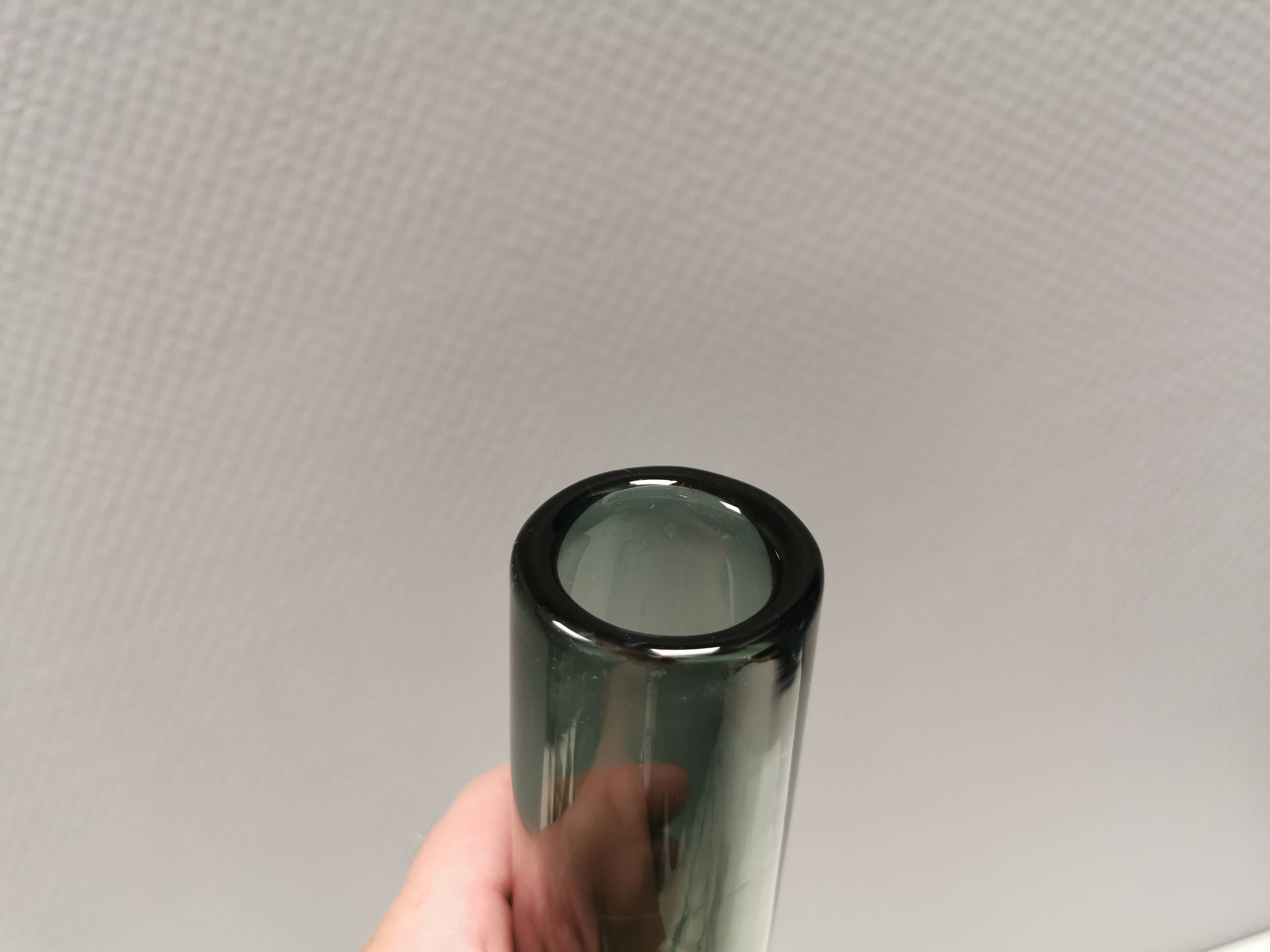 Vase in a ‘smoked’ colour by Per Lütken for Holmegård, 1960, Denmark