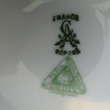 Coupe pied douche porcelaine limoges A.C Godin