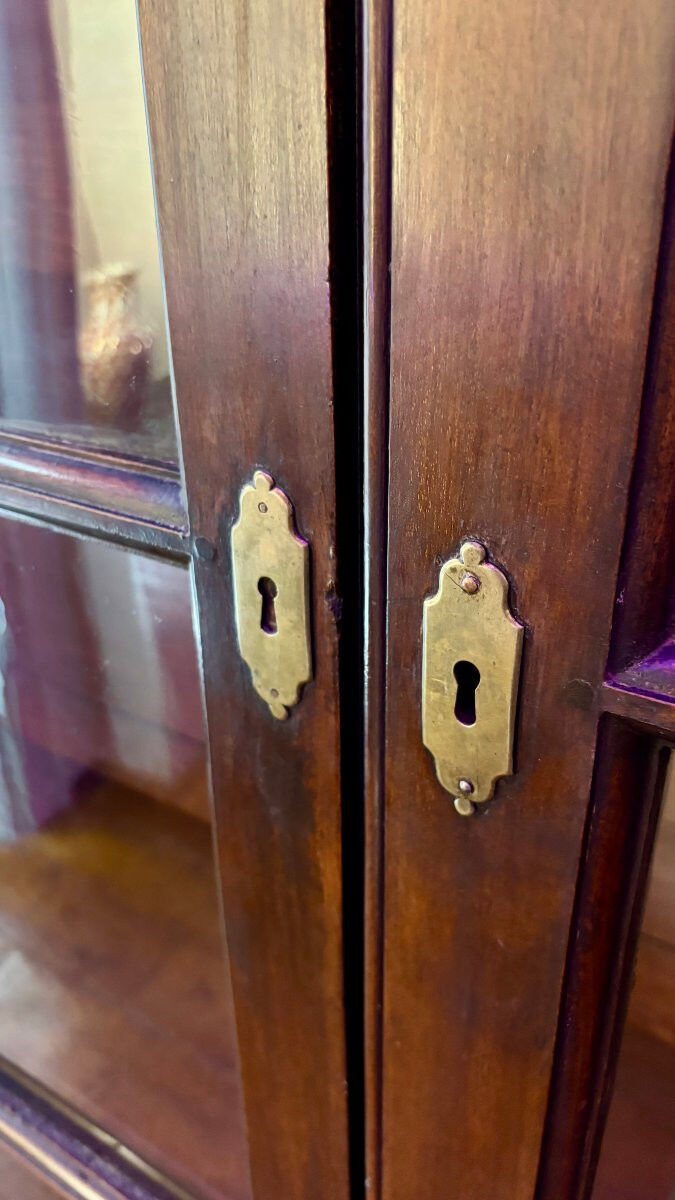 Pair of Mahogany Bookcases / Display Cabinets in George III style