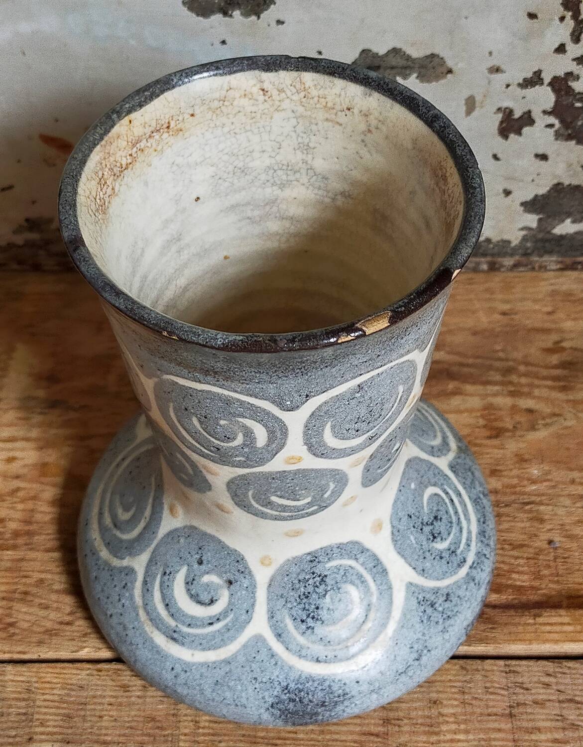 Elchinger fils Art Deco ceramic vase