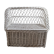Bench storage chest vintage children's armchair in wicker rattan