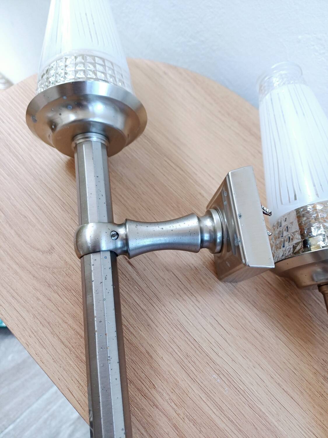 Paire d'appliques murales des années 1950