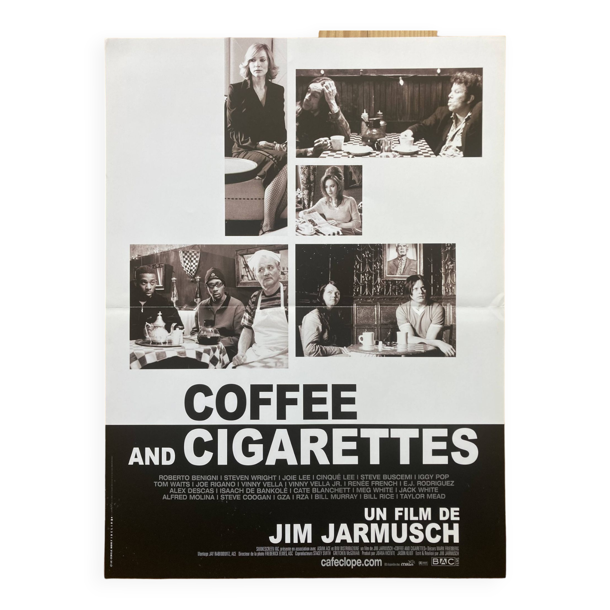 Original movie poster "Coffee and Cigarettes" Jim Jarmusch