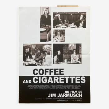Original movie poster "Coffee and Cigarettes" Jim Jarmusch