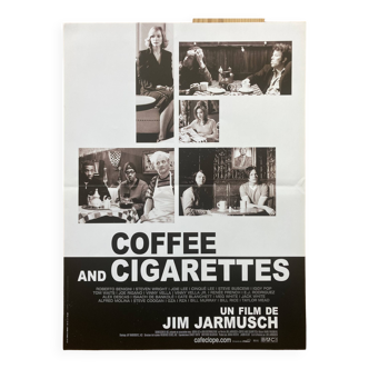 Affiche cinéma originale "Coffee and Cigarettes" Jim Jarmusch