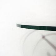 Table basse en fer et verre Italia Anni '80