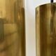 Set of 3 vintage pendant lights in solid brass, France 1960s