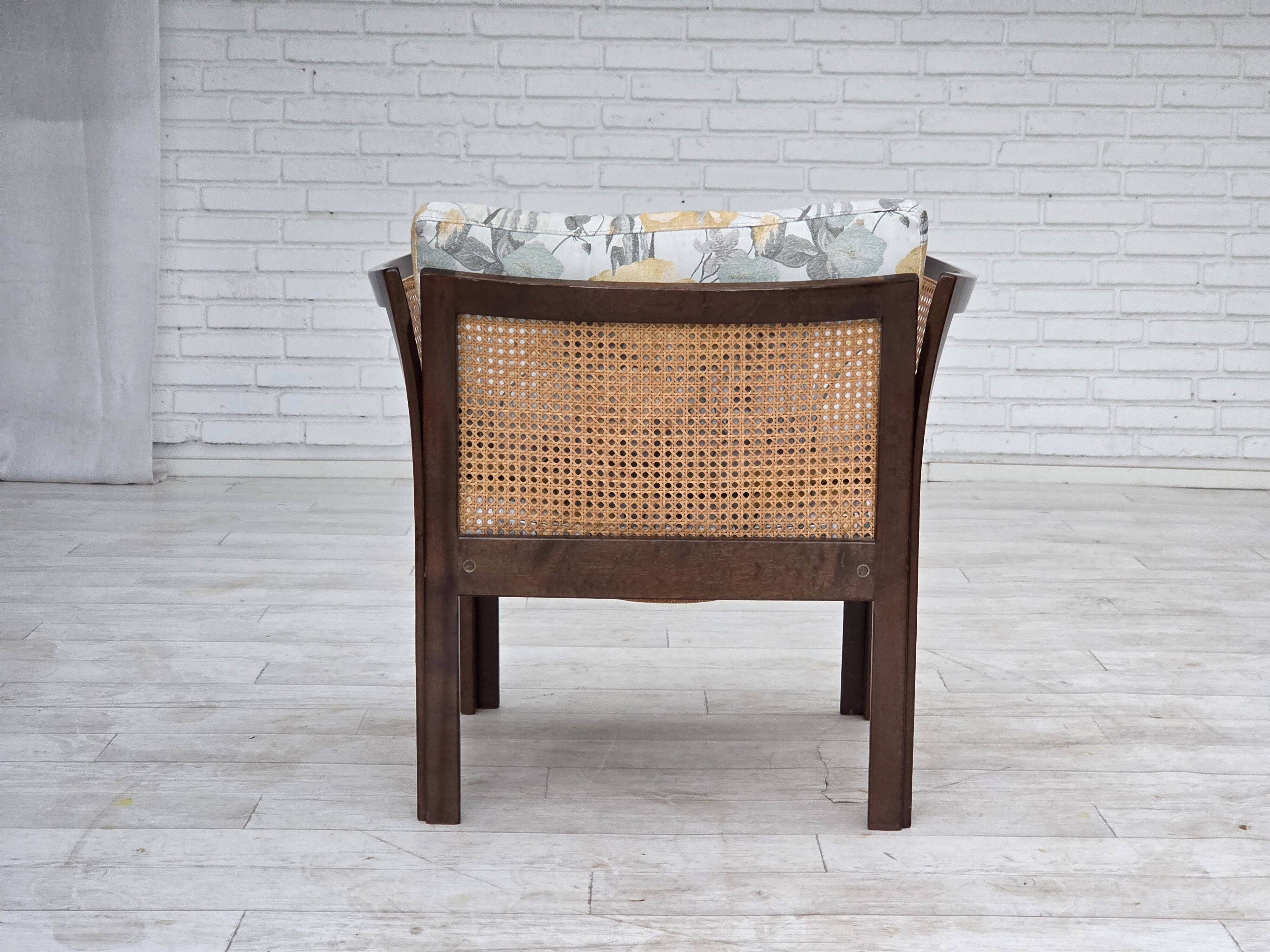 1970s, Danish design by Illum Wikkelsø, armchair model "Plexus", teak wood,