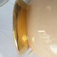 Paire de lampes de chevet globe rose pied doré