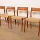 4 x vintage dining chairs | Niels Otto Møller | Model 77
