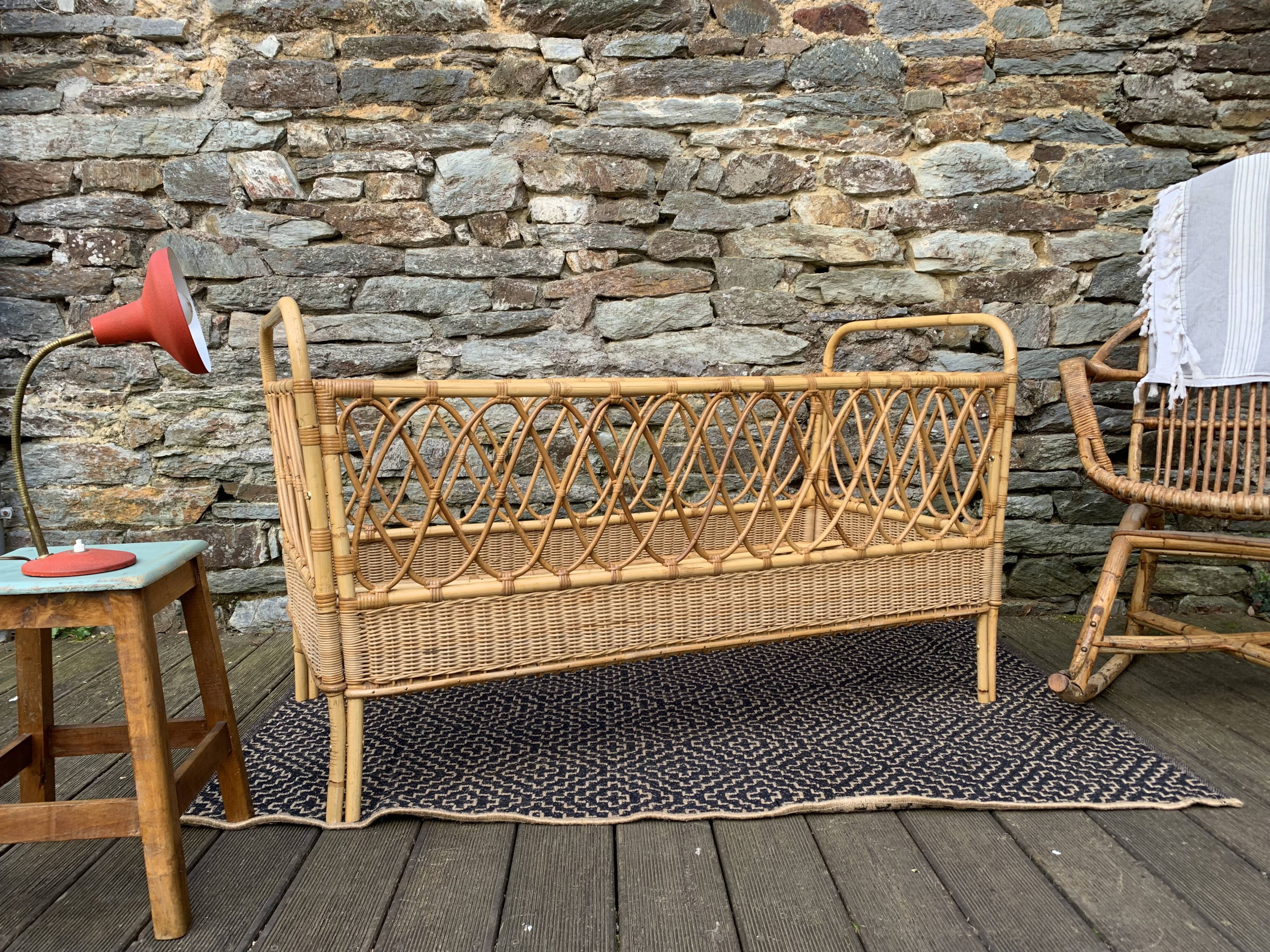 Rattan bed for children