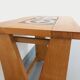 Vintage Guillerme and Chambron coffee and side table in solid oak and ceramic from the 50s and 60s