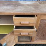 Buffet René Gabriel en hêtre et cp hêtre d’époque reconstruction