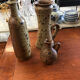 Lot de trois vases en grés pyrite