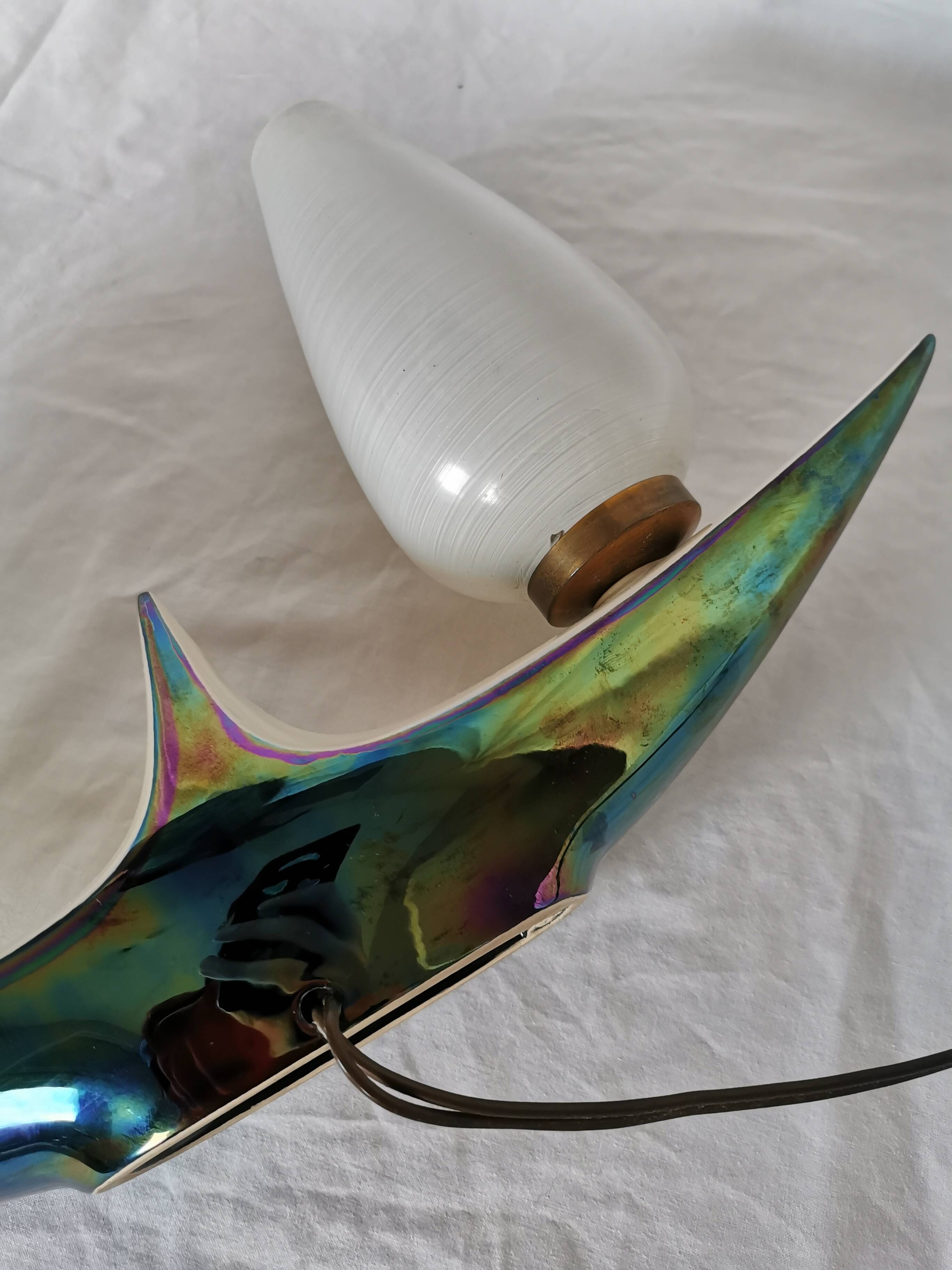 Verceram ceramic lamp, 1950, France.