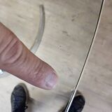 Vintage Chrome French design dining room set Boris Tabacoff 1970s