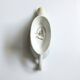 Vintage sauce boat L'Amandinoise model Paola white cream flowers