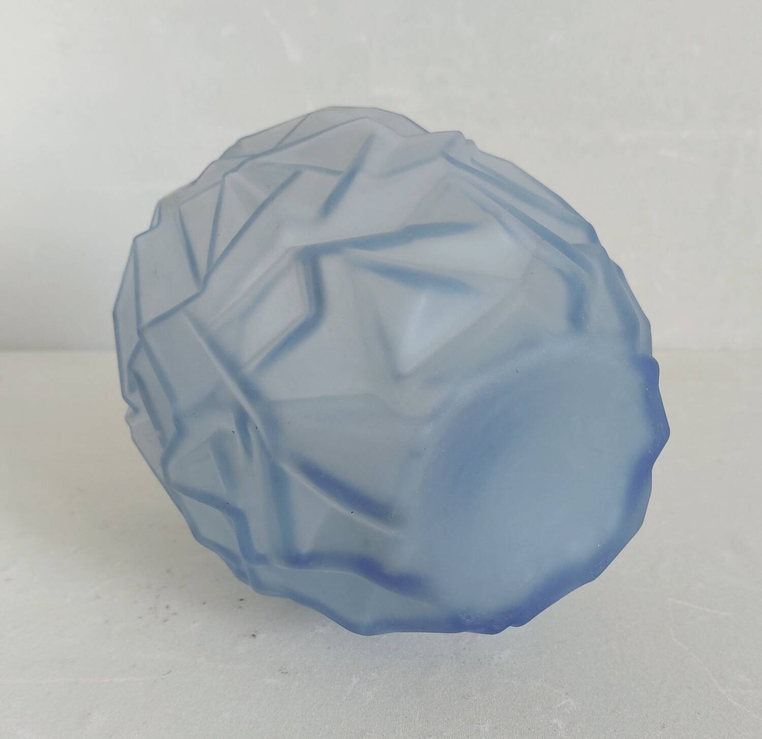 Art Deco blue glass vase