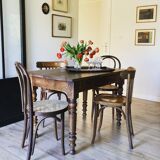 solid oak farmhouse table