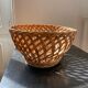 Large fruit basket in woven wicker