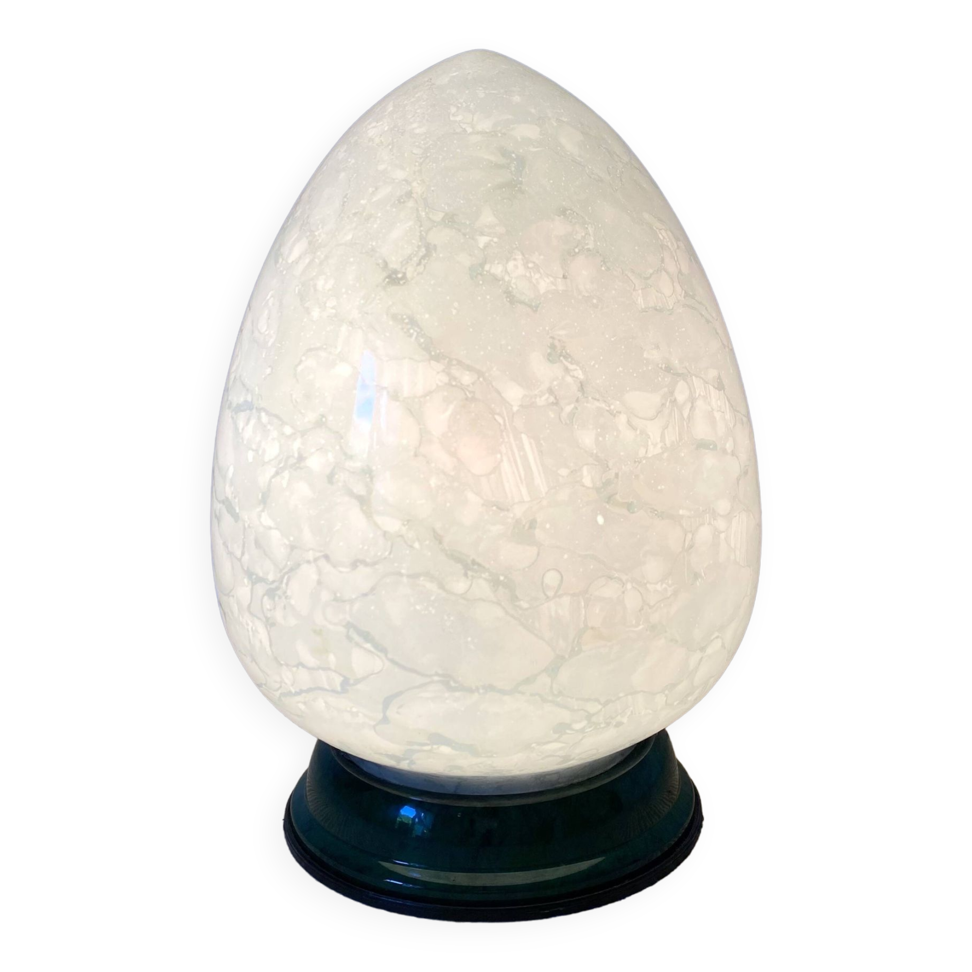Marbled egg lamp from the 80s