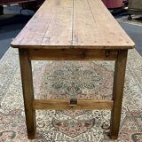 Table de ferme 19ème en sapin et châtaignier