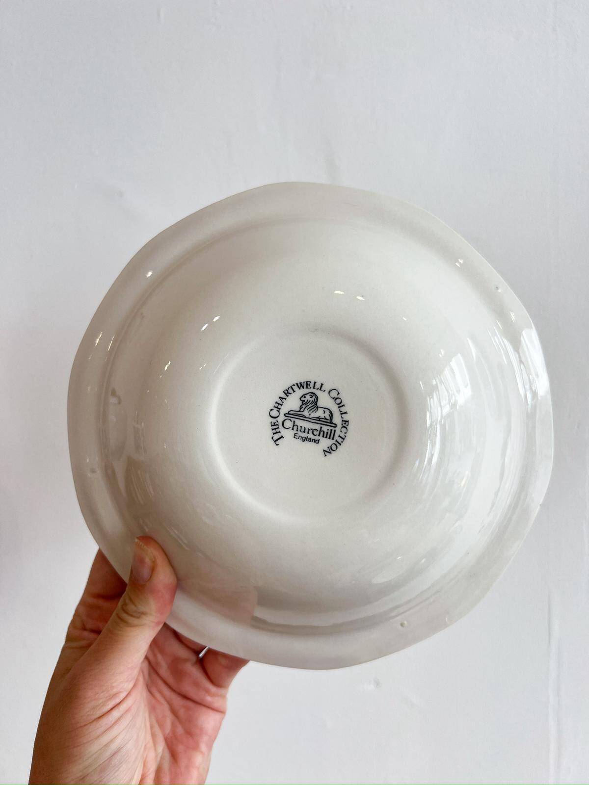 11 Churchill deep dessert plates