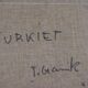 Original Swedish Mid-Century Oil on Canvas “Town” by Tage Garvik Vintage & Framed