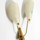 Mid Century Modern brass wall lamp with perforated metal sheet lampshades