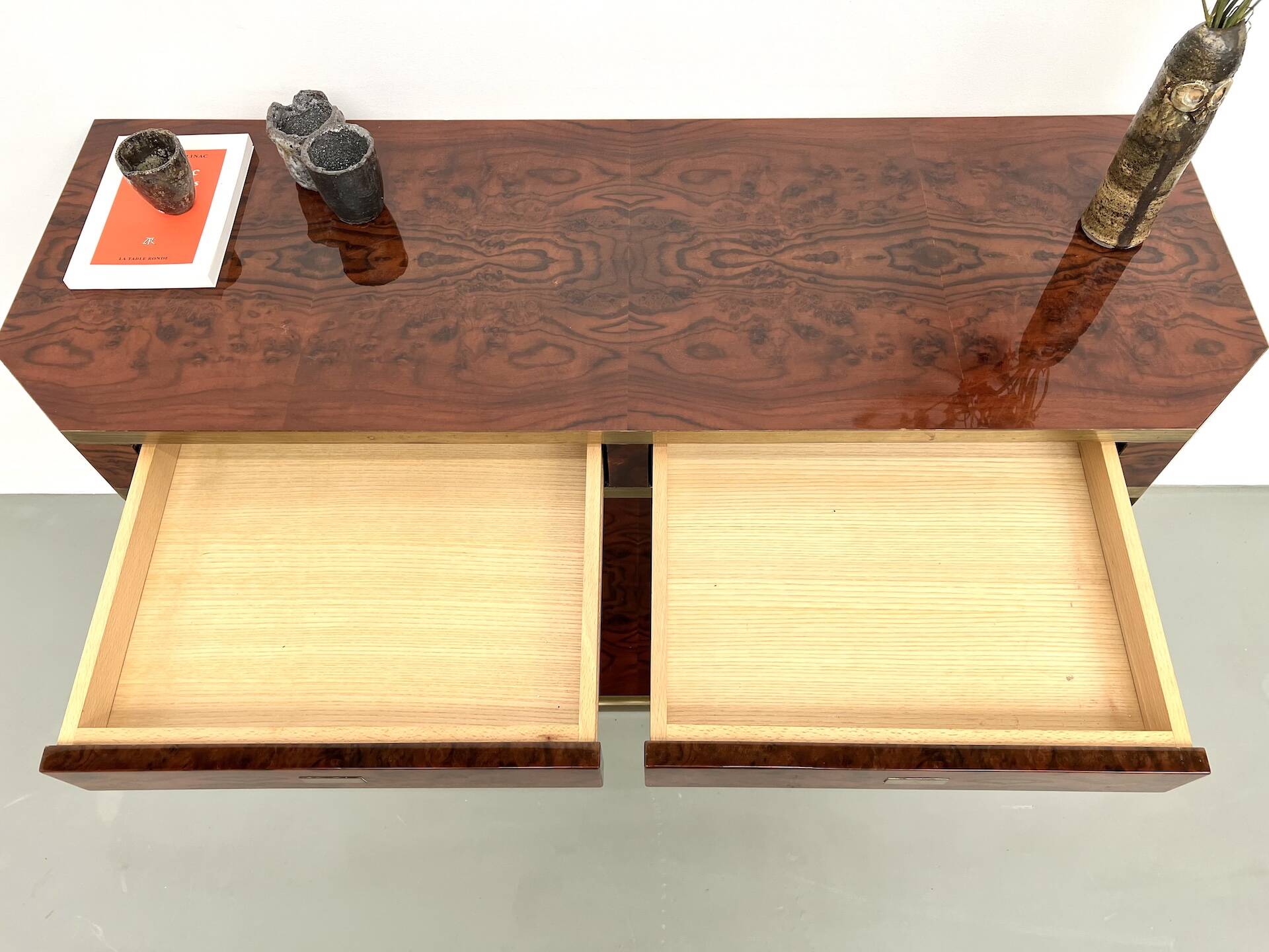 Jean-Claude Mahey lacquered console table