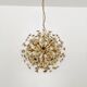 Large Floral Crystal Glass Ball Chandelier by Palwa