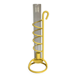 Grand bougeoir ressort spirale jaune