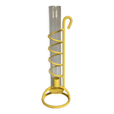 Large yellow spiral candlestick