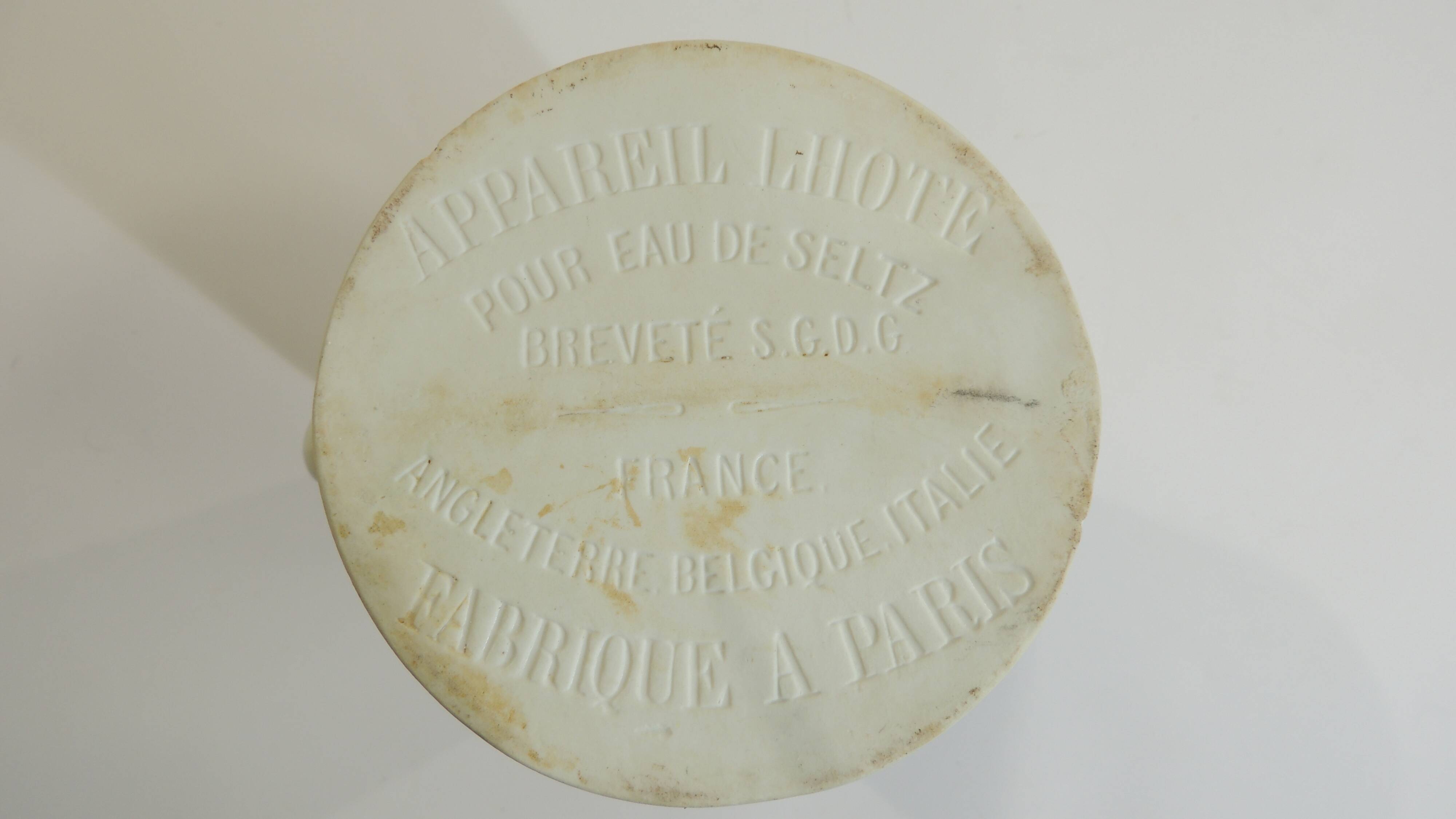 Antique Siphon/Carafe/Lhote Device for Seltzer Water – Made in Paris –