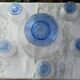 Set including 1 salad bowl and 5 fruit bowls in Daum Nancy crystal from the 40s