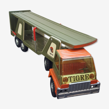 Camion porteur en métal années 70 tigre car gozan made in spain