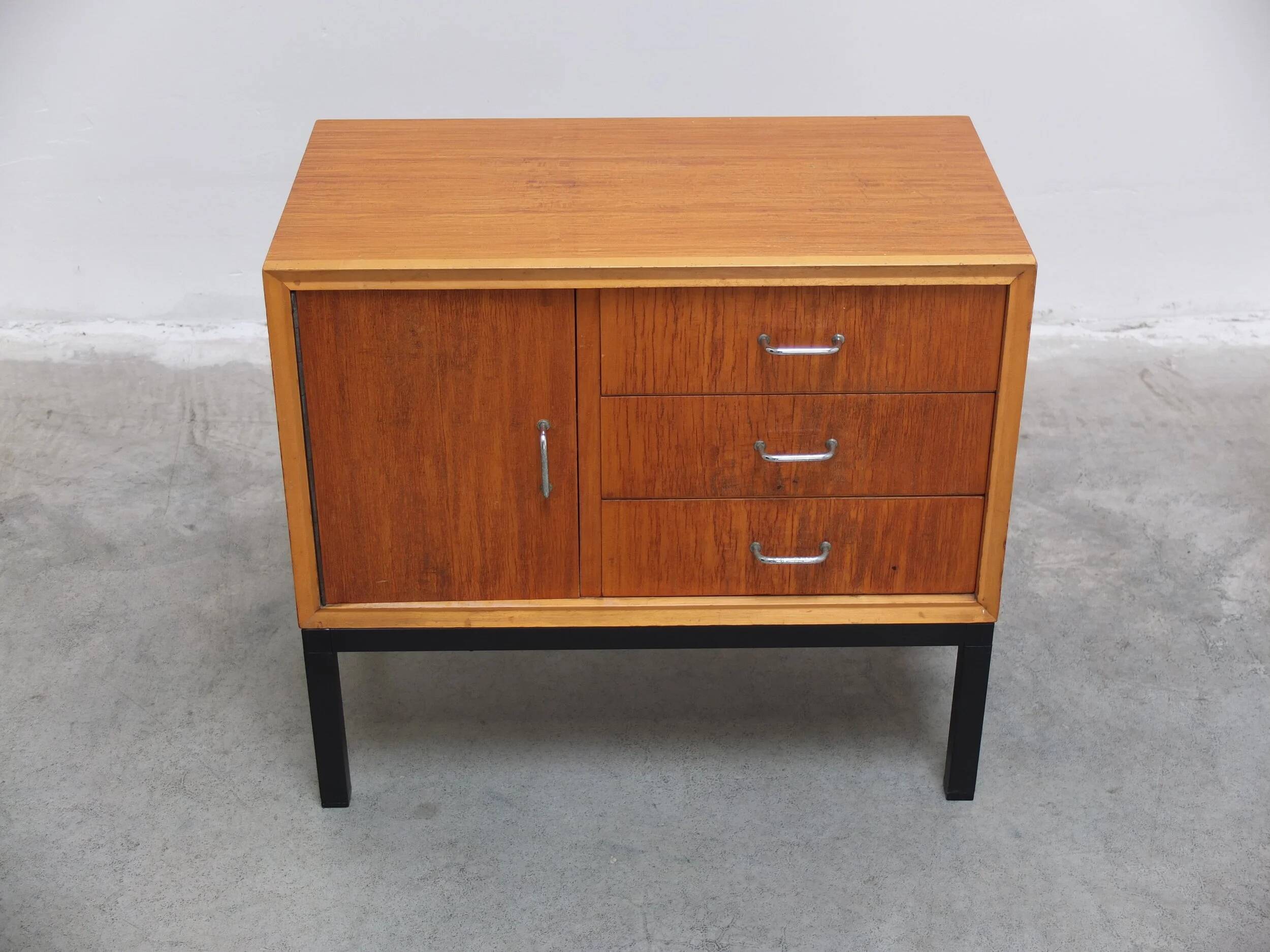Pair of mid-century side tables in the style of Jos De Mey, 1950s