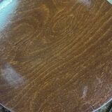 4 vintage Baumann bar stools in varnished beech - 1950s/1960s