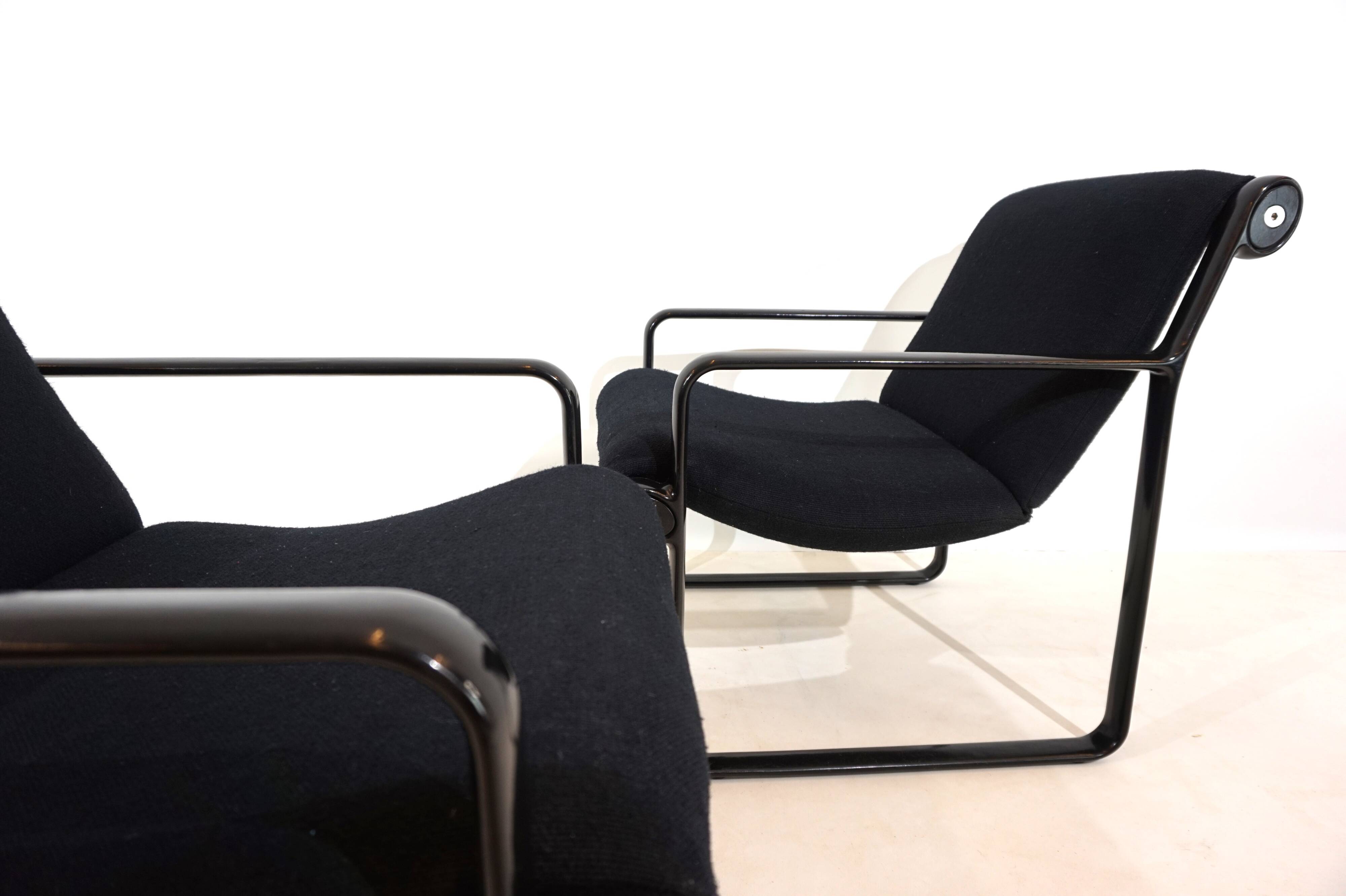 Lot de 2 fauteuils lounge Knoll Sling par Hannah&Morrison