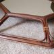 Vintage Italian mirror bamboo and rattan Riviera bohemian chic 1970s