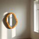 Rattan Wall Mirror, Asymetrical