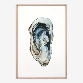 "Sacha", the oyster, art print 21/29.7 cm