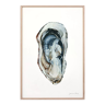 "Sacha", the oyster, art print 21/29.7 cm