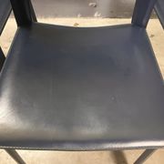 Chaises en cuir Fasem S91 Giancarlo Vegni