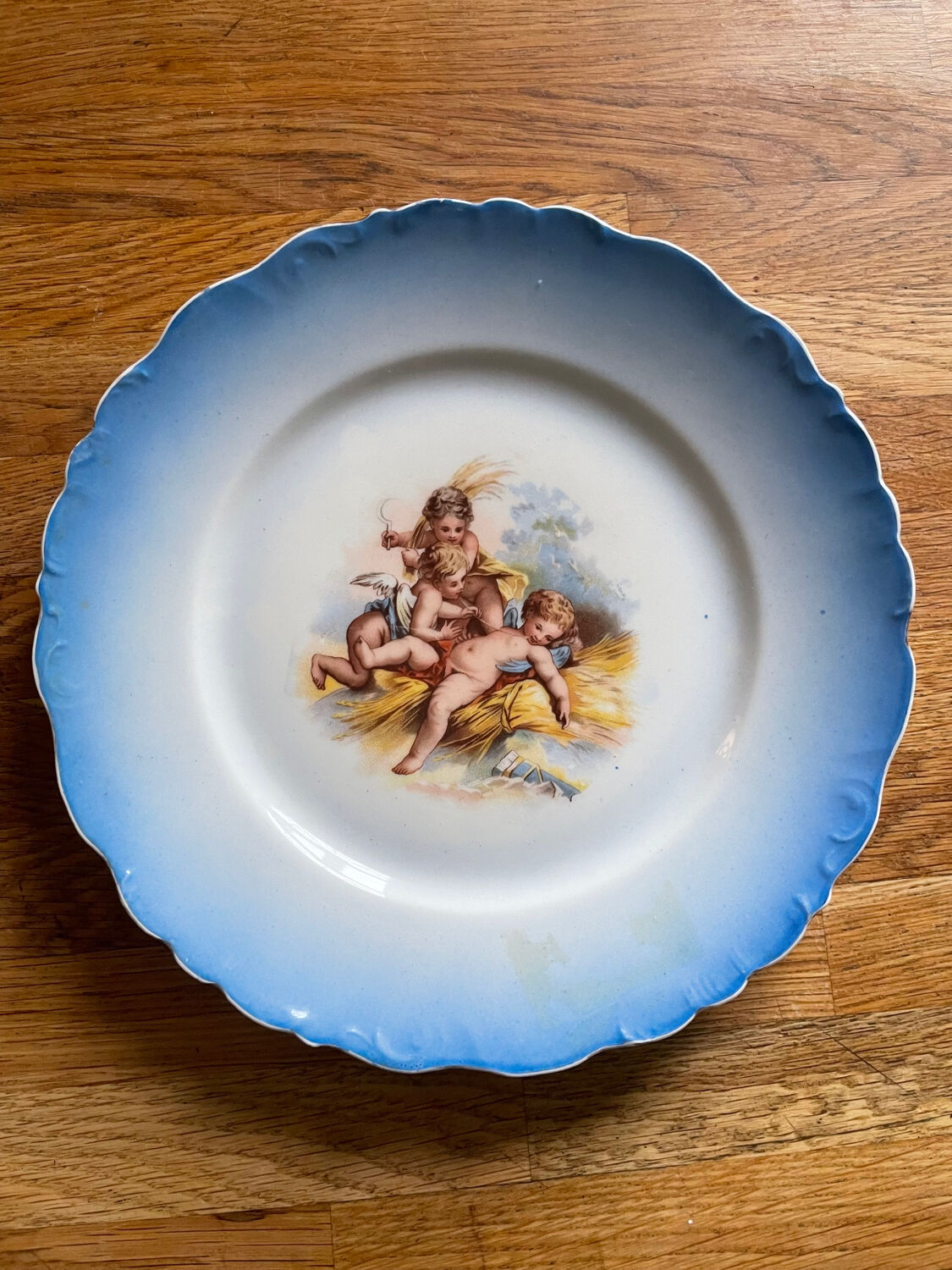 Old plate Cherub cherubs Elite cherubs